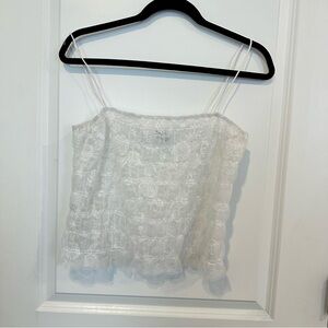 White lace top